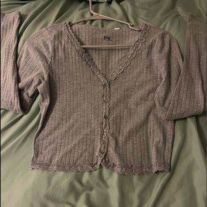 NEW without tag PACSUN grey long sleeve